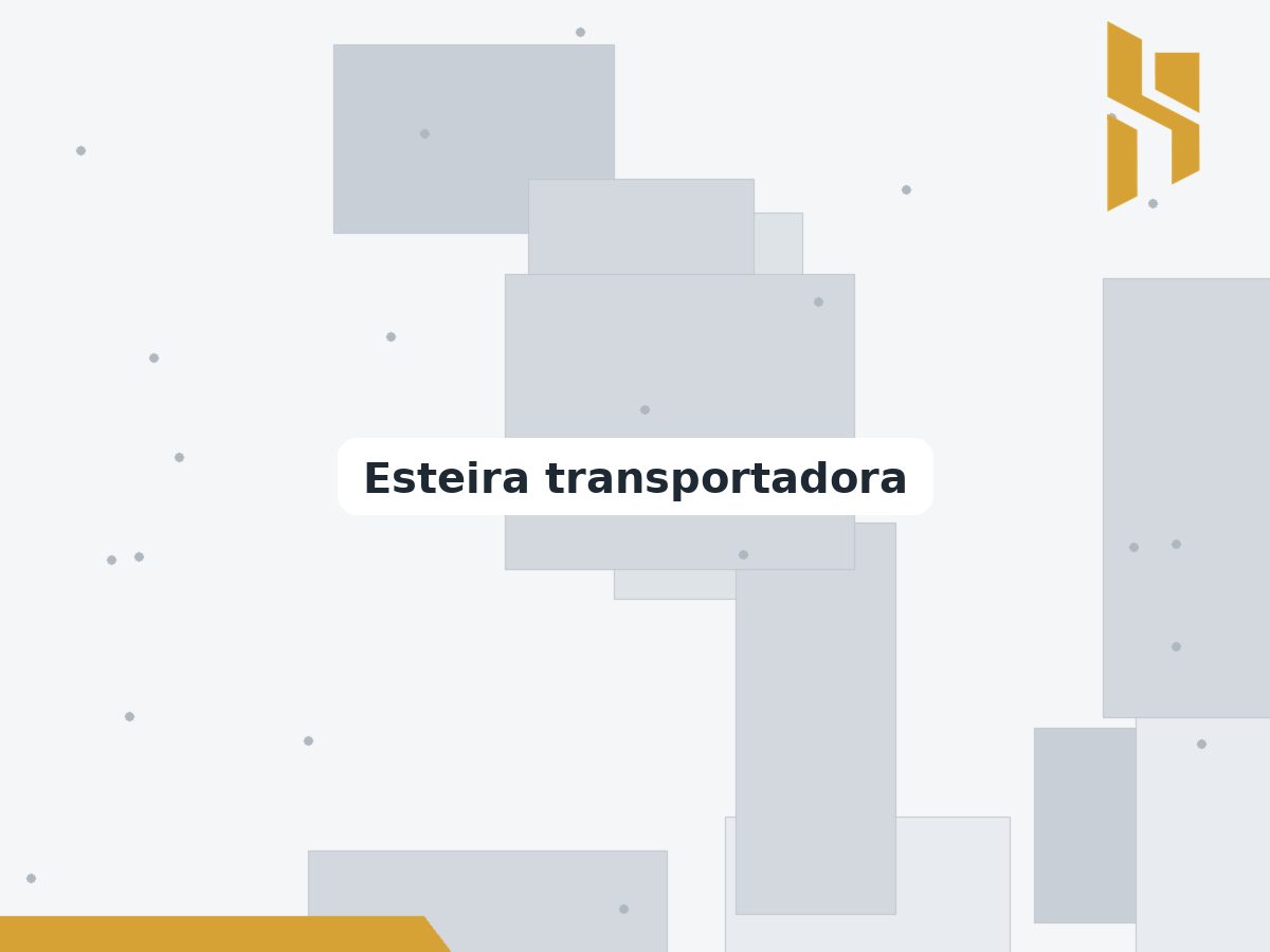 Esteira transportadora modular inox